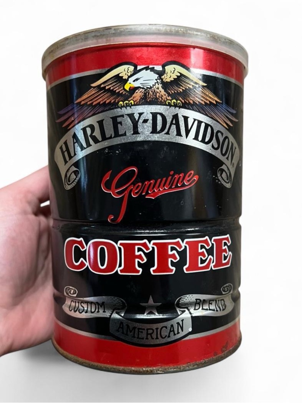 Vintage Harley Davidson Coffee Tin